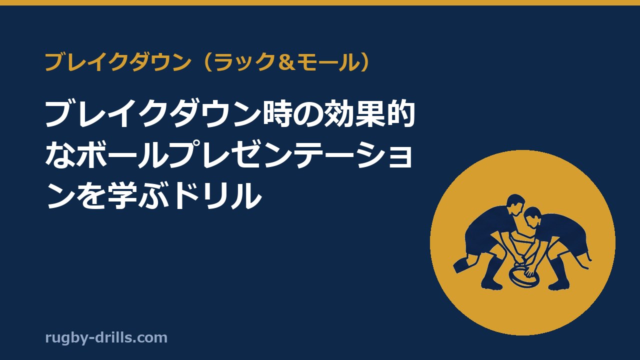 【ブレイクダウン012】ブレイクダウン時の効果的なボールプレゼンテーションを学ぶドリル